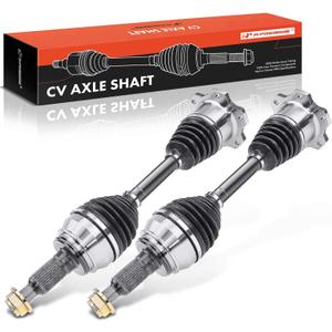A-Premium Pair (2) Front CV Axle Shaft Assembly Compatible with Cadillac, Chevy & GMC Models - Silverado 1500, Suburban, Tahoe, Avalanche, K1500, Sierra 1500, Yukon, Escalade - Left and Right