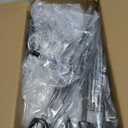 TOBUSA Semi Flush Mount Ceiling Light Fixture Matte Black, Modern Sputnik Close to Ceiling Light, Chandelier Light Fixture Ceiling for Bedroom Kitchen Living Room Dining Room, 4 Light E26 Socket