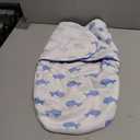 Hudson Baby Unisex Baby Plush Swaddle Wrap, Whale, 0-3 Months