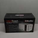 Mueller UltraToast Full Stainless Steel Toaster 4 Slice, Long Extra-Wide Slots for Bagels and Waffles, 6 Browning Levels, LED Display, Cancel/Defrost/Reheat Functions & Removable Tray, Kitchen Gadgets