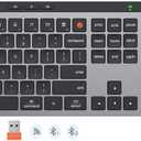 MEETION New Wireless Bluetooth Keyboard and Mouse, Dual Bluetooth and USB Full Size Rechargeable Keyboard with 4 DPI Ergonomic Mouse for Laptop/PC/Computer/iPad, Mac/Windows, C9990 Black Gray