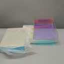 Suzile 3 Pcs Iridescent Acrylic Letter Organizer 12.6 x 9.5 x 2.8 Inches Stackable Iridescent Acrylic Letter Tray Paper Tray for Desk File Document Folder Notebooks Stationery Office Accessories