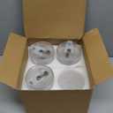 TUZAZO 20 Oz Ribbed Glass Tumblers with Lids and Straws - 4 Pack Reusable Glass Coffee Cups with Straws and Lids, Thicken Glass, Ideal for To Go Iced Coffee