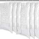 6 Pack Hanging Vacuum Storage Bag, 2 Sizes: 51.2 x 27.6 inch & 43.3 x 27.6 inch Hanging Vacuum Sealer Storage Space Saver Bags, Reusable Space Saver Bags, for Suits, Dress, Jackets, Clear, 3 Large+3 X-Large