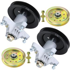 2 Pack 918-0624B Spindle Assembly with Pulley for Cub Cadet 42 Deck
Replaces 618-0624 918-0624 618 0624 918-0624A 618-0659 for Cub Cadet RZT 42 LT1042 LT1040, Troy Bilt Pony 42", MTD 42" Decks