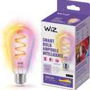 WiZ Connected Color ST19 Color Filament LED Smart Bulb - Pack of 1-300 Lumen - E26 Indoor - Connects to Your Existing Wi-Fi - Control with Voice or App + Activate with Motion - Matter Compatible