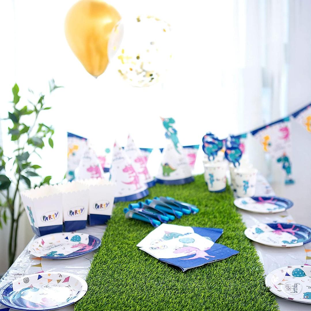 14" x 108" Artificial Grass Table Runner, Perfect for Parties, Birthdays, Restaurant Decoration, Bridal and Baby Showers, Spring, Fall Holidays, Receptions, Candy buffets, Dessert Tables, Wedding