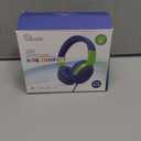 ELECDER Kids Headphones, S8 Wired Headphones for Kids with Microphone for Boys Girls, Adjustable 85dB/94dB Volume Limited, 3.5 mm Jack for School/Kindle/Smartphones/Tablet/Airplane Travel(Navy/Green)