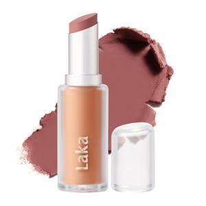 Laka Bulky Matte Lipstick 4g/0.14oz., Long Wear, Non-Drying Lip Stain Stick with High Pigmentation, Voluminous Lips, Vegan, K-Beauty (#403 Fig Sounds)