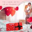 Epakh 4 Pcs Square Nesting Boxes Decorative Gift Boxes with Lids Black Red Hearts Assorted Sizes for Anniversary, Birthday, Wedding, Bridal Shower Party Gifts(Classic)