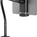 Tablet Stand for Desk, Gooseneck iPad Holder Clamp Mount, 360 Adjustable Arm Mount for iPad Pro/Air/Mini, Kindle Fire, Galaxy Tabs, 4.7"-13.5" Tablets, for Kitchen, Work, Video Call, Bed