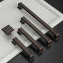 Asidrama 10 Pack 3.75 Inch(96mm) Oil Rubbed Bronze Kitchen Cabinet Handles Cabinet Pulls Kitchen Cabinet Hardware for Cupboard Drawer Pulls