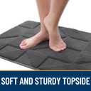 OLANLY Door Mats Indoor, Non-Slip, Absorbent, Dirt Resist, Entrance Washable Mat, Low-Profile Inside Entry Doormat for Entryway (32x20 inches, Dark Grey)