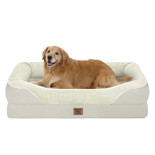 Orthopedic Removable Large Dog Bed -XL Large Dog Beds with Washable Cover and Removable Bolsters Non-Slip Bottom & Waterproof Pet Bed Sofa for Big Size Dogs