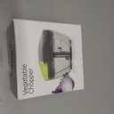 Ourokhome Manual Food Processor Vegetable Chopper, Portable Hand Pull String Garlic Mincer Onion Cutter for Veggies, Ginger, Fruits, Nuts, Herbs, etc., 500ml, Grey (Gray)