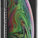 LifeProof Next Series Case for iPhone Xs & iPhone X with Gold Phone Ring Finger Holder - Non-Retail Packaging - Black Crystal