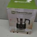 Maestri House Milk Frother, Variable Temp and Froth Thickness DualFro 600 Milk Frother Steamer, 21OZ Smart Touch Control Milk Warmer, Dishwasher Safe, Memory Function for Latte&Hot Chocolate (Black)