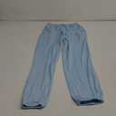 Latuza Women's Petite Pajama Pants Cotton Poplin Sleep Pants (Demin Blue, Medium)