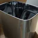 Ninestars 13 Gallon Odor Neutralizing Smart Trash Can, UV + Dual Purification, Odor Control Motion Sensor Garbage Bin, Universal Power Adapter, ONT-50-81SL Stainless Steel, Silver, Nova Series (Large)