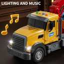 NIPLOOOW Kids Toys for 3 4 5 6 7 Years Old Boys, Tow Truck Toy,Friction Powered Transport Truck Crane Vehicle Toy with Lights and Sounds,Birthday Gifts for Boys Girls