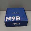 N9R 60PCS Black Plastic Plates with Gold Rim, Elegant Disposable Plates, Circular Ribbed Design, 30 Dinner & 30 Dessert Plate for Parties, Weddings, Halloween, Banquets and Events (Translucent Black)