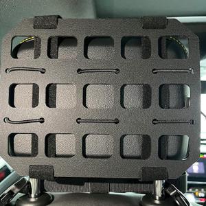 Vehicle MOLLE Panel Car Visor Organizer Storage Rack Rigid Insert Panel for Backpack Tactical Accessories Gear Holder Molle Pouches EDC Gadgets Small Tools Pens Sunglasses