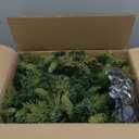 SHareconn 9FT Prelit Greenery Christmas Garland with Pine Cones Decorations and Multi-Color LED Lights Plug in, Lighted Garland for Mantle Fireplace Table Indoor Xmas Decor, 9 FT