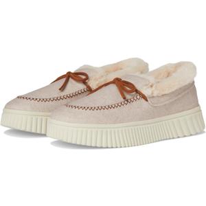Skechers Women's Cozy Ojai Faux Wool Moccasin Slippers with Memory Foam (8, Natural)