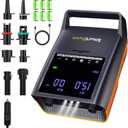 Rechargeable Paddle Board Pump, 2025 Portable SUP Air Pump with Dual Stage Inflation, 3x4500MAH, Up to 20 PSI, 30% Faster with Auto-Off, Ideal for Kayaks, Boats, and Tents (Orange)