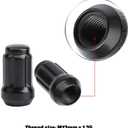 NPAUTO Black Lug Nut 12 x 1.25 Spline Tuner 19mm Hex 1.36" Replacement for Nissan Altima Maxima Armada Titan Xterra Frontier Pathfinder 350Z 370Z, Subaru Outback Legacy Forester Impreza, 20pcs + 1