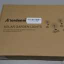 Anordsem Solar Lights Outdoor Waterproof: Garden Light Solar Powered for Yard Outside - Sparkler Fireworks Twinkle Lighting Path Decor 6 Pack - LED Starburst Gardening Gifts for Women Mom Wife (Warm White)