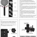 Shower Head with Handheld Combo 10" Chrome High Pressure Rain Shower Head 11" Adjustable Extension Arm and 5 Settings Adjustable SUS 304 Handheld Showers with 59" Hose, 2-in-1 Shower Holder