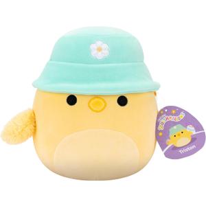Squishmallows Original 8in Triston The Yellow Chick with Bucket Hat  Official Jazwares Plush (Little)