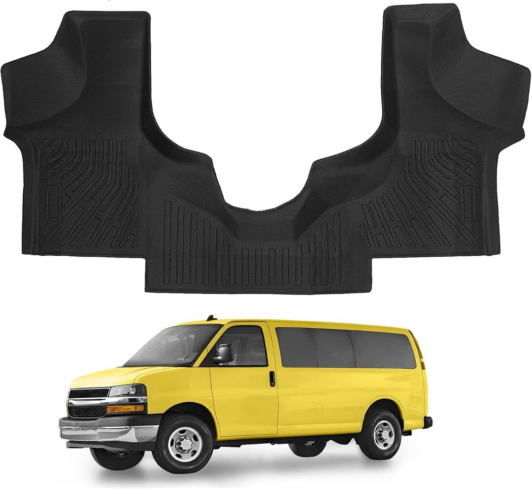GXARTS Floor Mat fit for Chevy Express&GMC Savana 1500 2500 3500 2003-2025