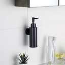 BGL Soap Dispenser Stainless Stee Black Round 304 Wall Mount Liquid and Soap Dispenser for Kitchen and Bathroom