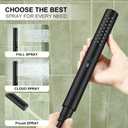 KENES Matte Black Rainfall Bathroom Shower System Rain Shower Head and Handle Set, Shower Faucet Set with 10-Inch Rain Showerhead and Handheld Spray, (Shower Valve Included), LJ-6026A-2
