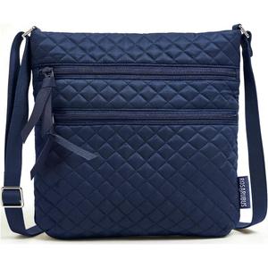 Quilted Crossbody Bags for Women, Small Travel Women's Crossbody Purse, Mini Shoulder Handbag Wallet, Navy Blue