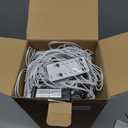 Minetom Icicle Lights Outdoor with Clips, 20ft 100 LED 20 Tubes Twinkling White Christmas String Lights, Connectable Waterproof Hanging Icicle String Light Plug in for Eave Holiday Outdoor