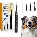Dog Plaque and Tartar Remover - Dog Tooth Brushing Kit with LED Light, Electric Toothbrush for Dogs,5 Adjustable Mode& 3 Cleaning Head, Plaque Remover for Teeth Stains for Dogs and Cats