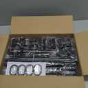 SUNALLY Room Divider Curtain Rod, No Drilling Room Separator for Space Partition Adjustable 4-10ft(H) 28-70inch(W) Heavy Duty Temporary Wall Divider Floor to Ceiling Tension Rod, Black