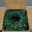 8 Pcs Christmas Wreath 10 Inch Green Artificial Wreaths DIY Faux Plain Wreaths Front Door Green Farmhouse Cabinets Wreath Indoor Outdoor Wall Decor (Classic)