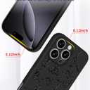 2 x Toycamp for iPhone 16 Pro Max Case - Women Girls Skeleton Dance Cute Phone Cover Black Frosted Slim Fit Design Soft TPU Shockproof Protective Girly Case for iPhone 16 Pro Max 6.9 Inch