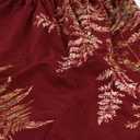 Printed Accent Chair Cover Armless Chair Slipcover Modern Simple Furniture Protector Slipper Chair Covers for Living Room Dining Room Hotel Office Red Leaf, 6pcs