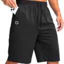 G Gradual Men's Athletic Shorts with Pockets 11" Long Basketball Shorts Lightweight Quick Dry Gym Workout Shorts for Men, Large