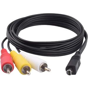 Replacement Sony AV Cable for Handycam, VMC-15FS VMC-30FS 10Pin Audio Video Cable Cord Wire for Sony Handycam Camcorder Camera DCR-SR90/ DPP-EX50/ HDR-CX7/ HDR-FX7 and More Models (1.2m)