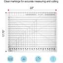 Quilting Rulers 17-3/4in x 22in, Clear Acrylic Sewing Rulers, Slotted Quilting Ruler for Precise Fabric Cutting, Patchwork Template Tool for Sewing, Quilting & Crafting