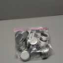 100 Sets Button Maker Supplies 58mm/2.25inButton Parts for Fridge Magnet Button Maker MachineIncluding Metal Cover, Metal Back Cover, Clear Film, Blank Paper, Soft Magnet and Gasket