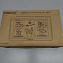 Geevon Weather Stations Wireless Indoor Outdoor Thermometer, Color VA Display Digital Weather Thermometer, Temperature Humidity Monitor with Barometer, Calendar, and Adjustable Backlight (Upgraded HD Display & TX16-3 Sensor)