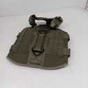 ICEFANG GN3 Tactical Dog Harness with 6X Buckle,Dog Molle Vest with Handle,3/4 Body Coverage,Hook and Loop Panel for ID Patch,No Pulling Front Clip (M (25"-31" Girth), Ranger Green)