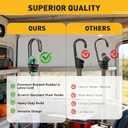 Bungee Cords Heavy Duty Outdoor: 20 Pcs Premium Rubber Bungee Cords with Hooks in a Storage Jar Includes 10", 18", 24", 30", 36", 48" Bungee-Cord for Camping, Tent, Fastening Items